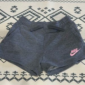 Grey Cotton Nike Shorts Size 6X.